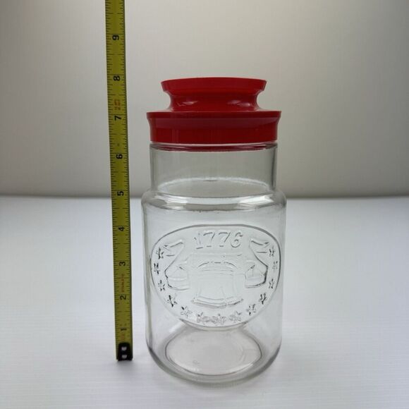 Vintage Liberty Bell Jar 1776 1976 Bicentennial Plastic Lid Maxwell House Coffee - Picture 11 of 11
